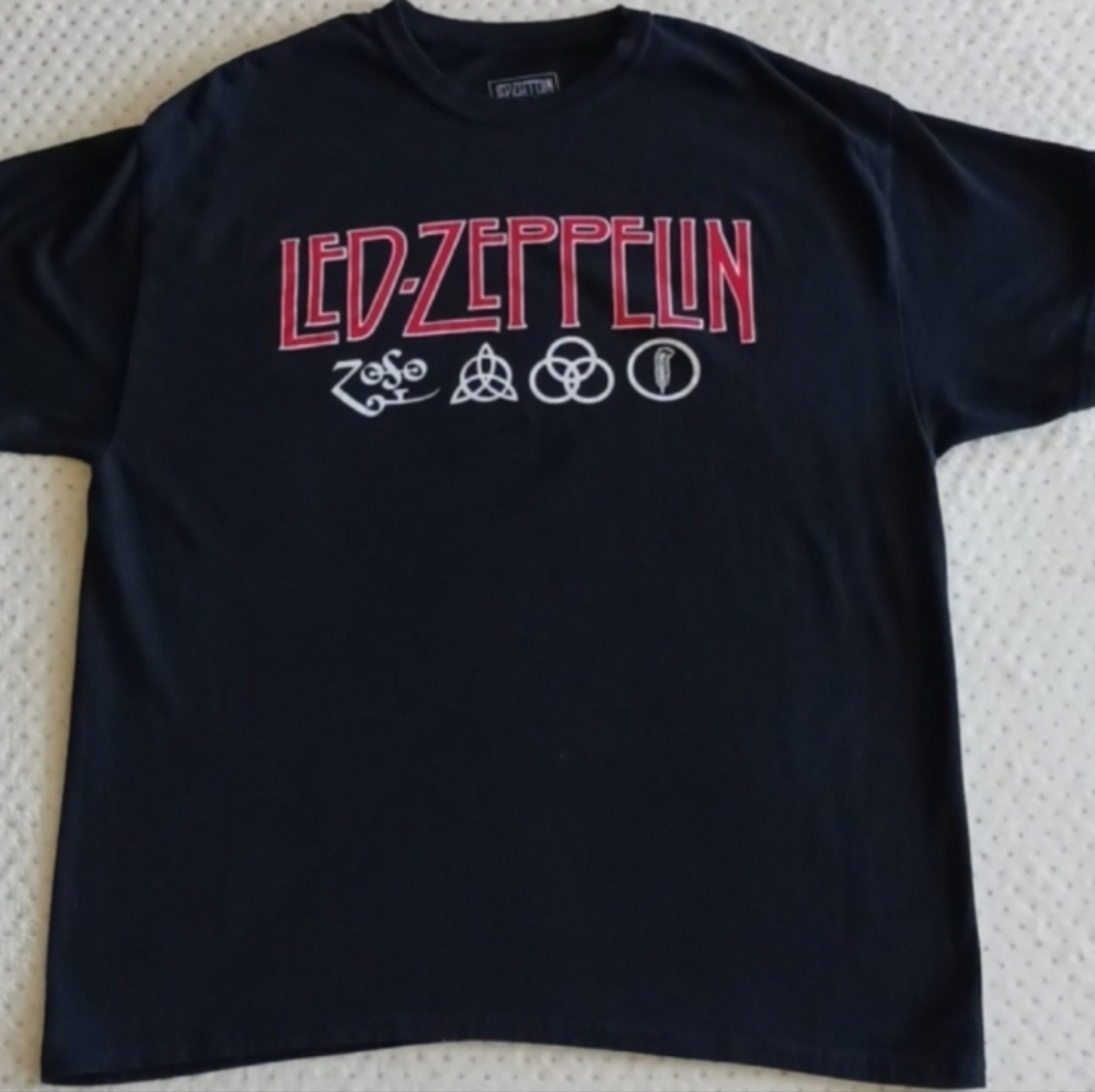 FINAL PRICE THEN RELIST Led Zeppelin XL black band Tshirt